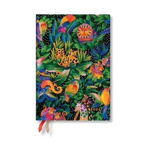 Jungle Song (Whimsical Creations) Midi 12-month Dayplanner 2024 (inbunden, eng)