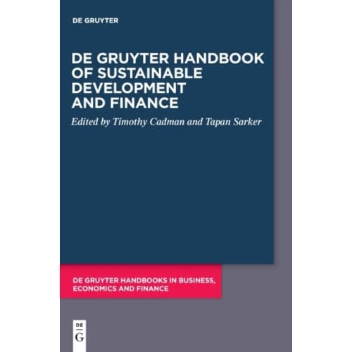 De Gruyter Handbook of Sustainable Development and Finance (inbunden, eng)
