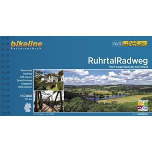Ruhrtal Radweg vom Sauerland an den Rhein (bok, spiral, ger)