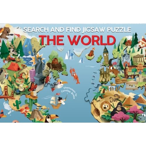 The World: Search and Find Jigsaw Puzzle (bok, board book, eng)
