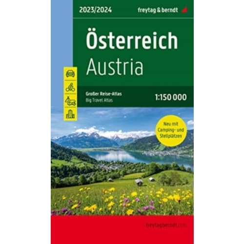 Austria Big Travel Atlas (bok, spiral, eng)