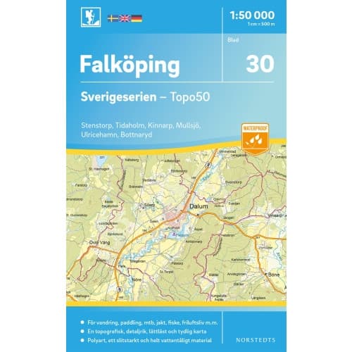 30 Falköping Sverigeserien Topo50 : Skala 1:50 000