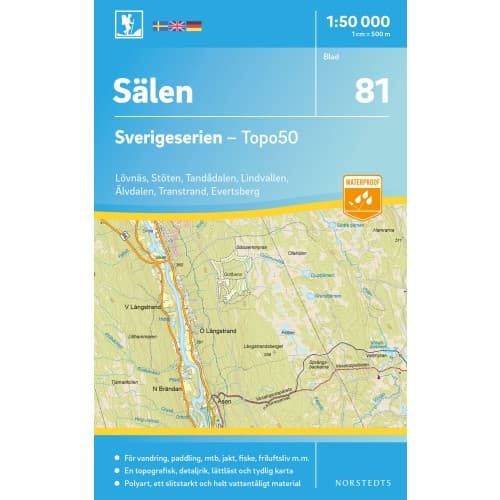 81 Sälen Sverigeserien Topo50 : Skala 1:50 000