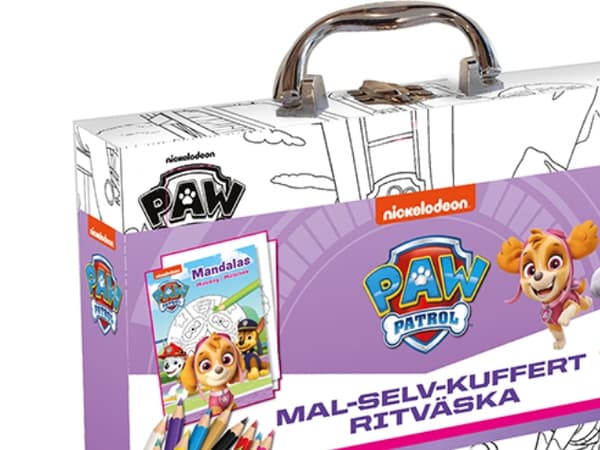 Paw Patrol - Skye - Mal-selv-kuffert | Språk: Dansk