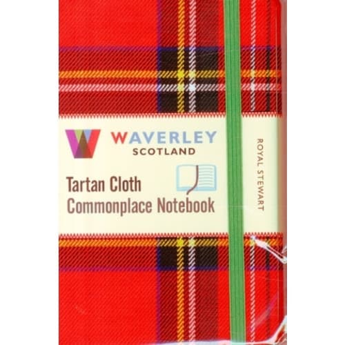 Waverley (M): Royal Stewart Tartan Cloth Commonplace Notebook (inbunden, eng)