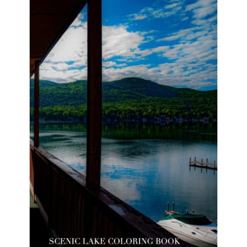 Scenic Lake template Coloring Book sir Michael limited edition (inbunden, eng)