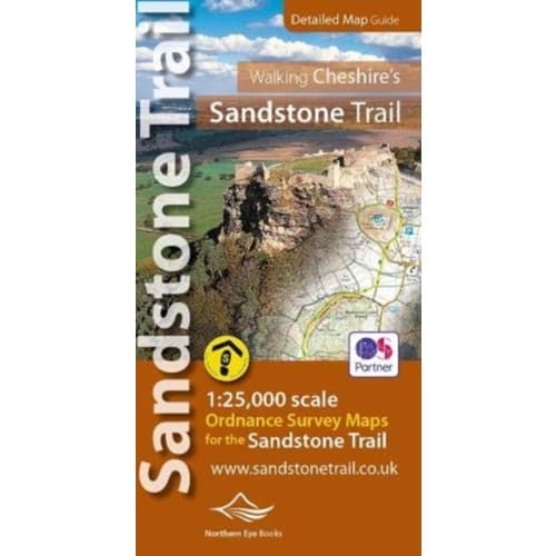 Walking Cheshire's Sandstone Trail - OS Map Book (häftad, eng)