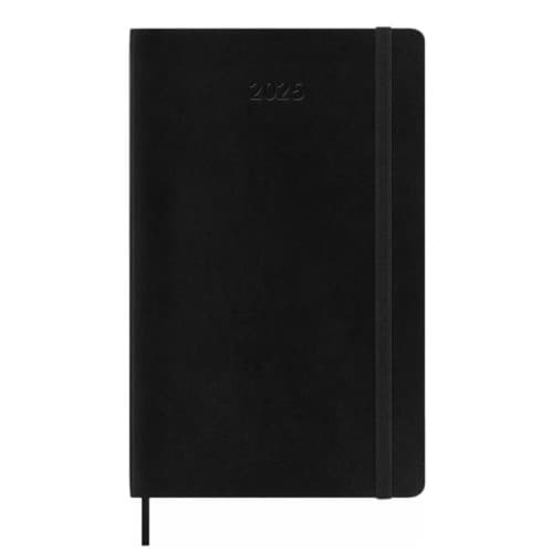 Moleskine 2025 12-Month Weekly Large Softcover Notebook: Black