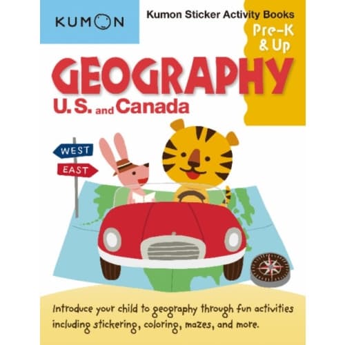Kumon Sticker Activity Books: Geography U.S. and Canada (häftad, eng)