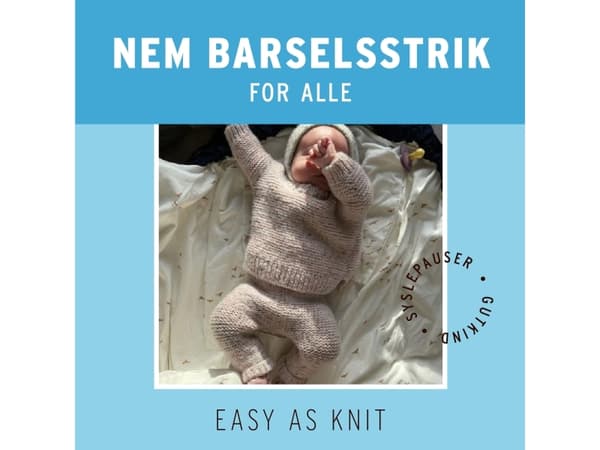 Nem barselsstrik for alle | easy as knit | Språk: Dansk
