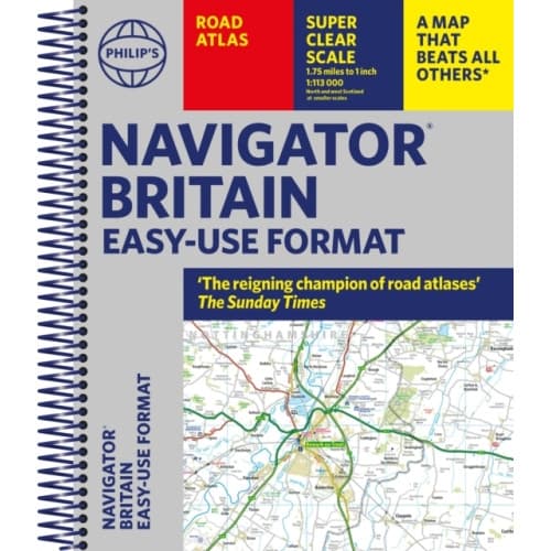 Philip's Navigator Britain Easy-use format (bok, spiral, eng)