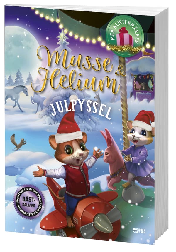 Musse & Helium. Julpyssel Med Klistermärken (Bok)