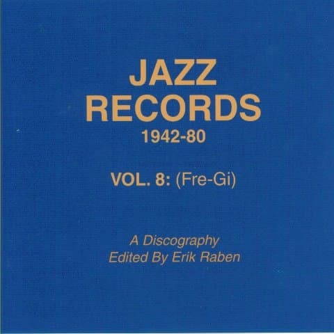 Vol.8 Fre-Gi Jazz Records 1942-80 (CD-Rom)