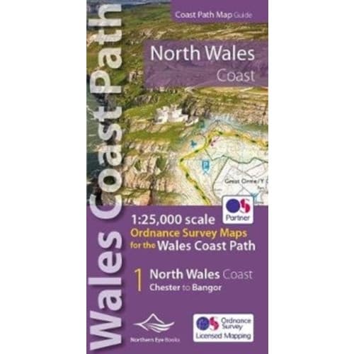 North Wales Coast Path Map (häftad, eng)
