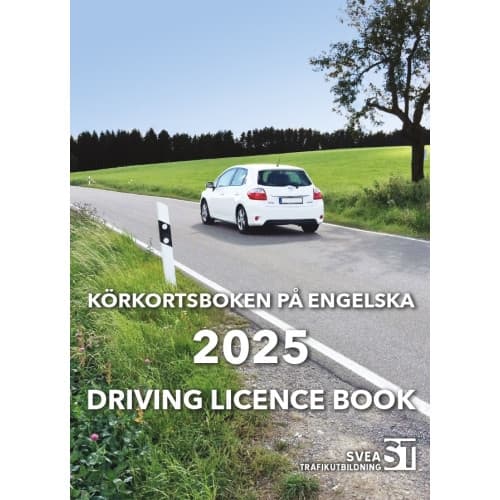 Körkortsboken på Engelska 2025 / Driving licence book (häftad, eng)