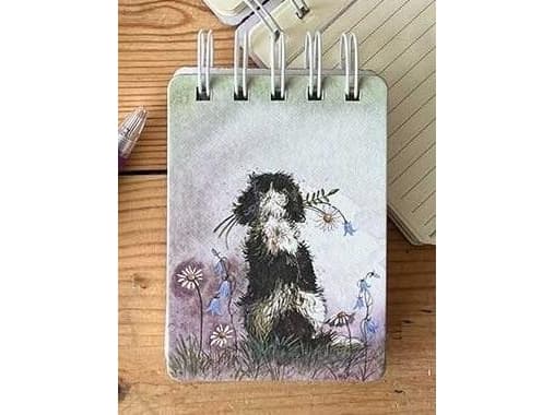Incood Kolonotes A7 SSN37 Spaniel med blommor |