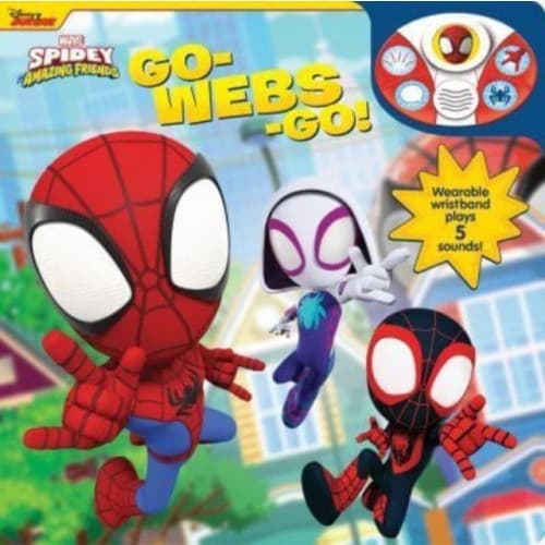 Disney Junior Marvel Spidey and His Amazing Friends: Go-Webs-Go! Sound Book and Wristband (bok, board book, eng)