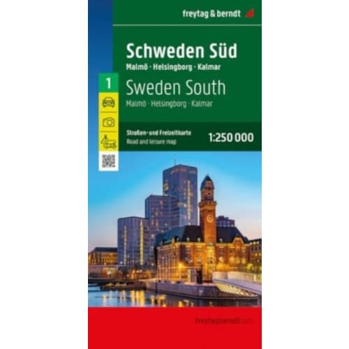 Sweden South Road and Leisure Map