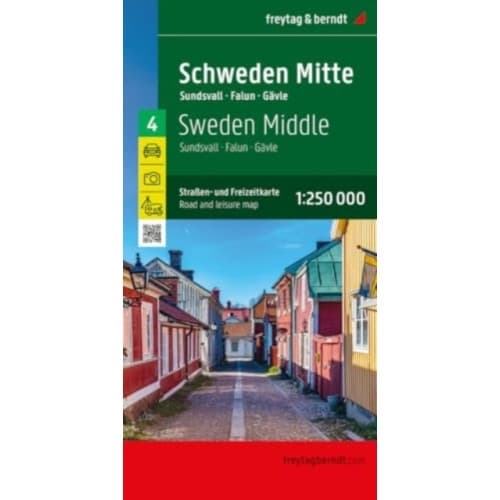 Sweden Middle Road and Leisure Map