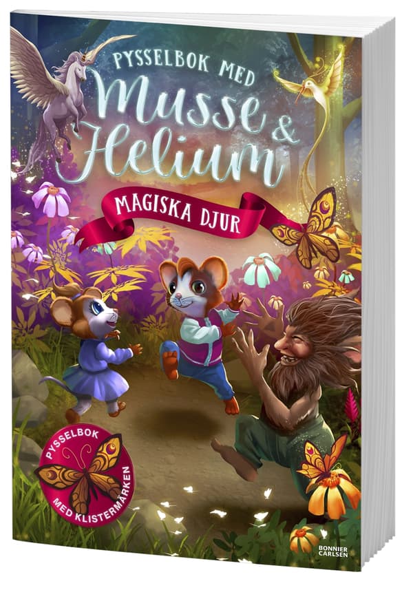 Pysselbok Med Musse Och Helium. Magiska Djur (Bok)