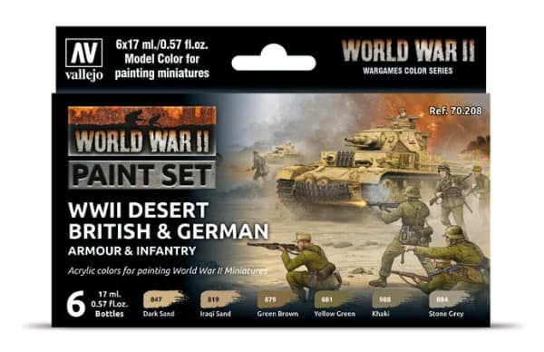 Vallejo 70.208, Assorterte farger, Acryl maling, 17 ml, 1 stykker |