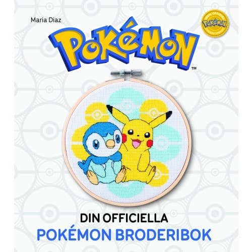 Din officiella Pokemon-broderibok : brodera med korsstygn (inbunden)
