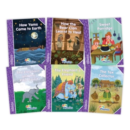 Jolly Phonics Folktales Purple Readers (Level 5) Complete Set (1-6) (häftad, eng)