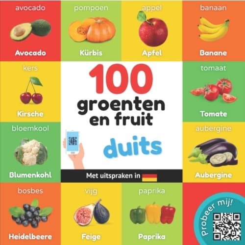 100 groenten en fruit in duits (häftad, dut)