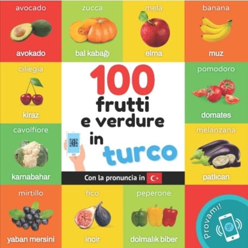 100 frutti e verdure in turco (häftad, ita)