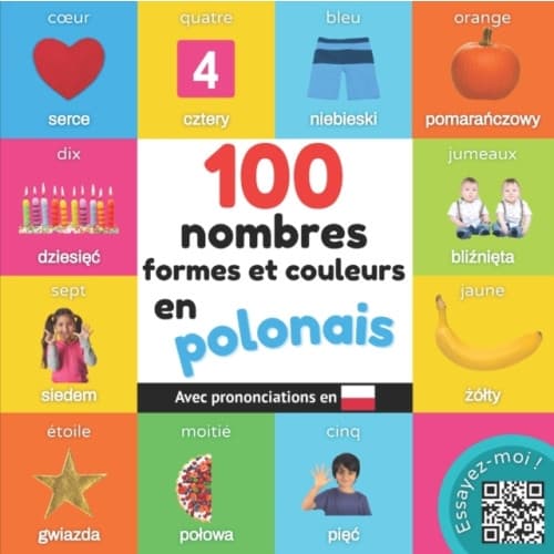 100 nombres, formes et couleurs en polonais (häftad, fre)