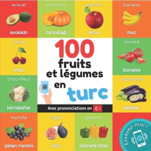 100 fruits et legumes en turc (häftad, fre)
