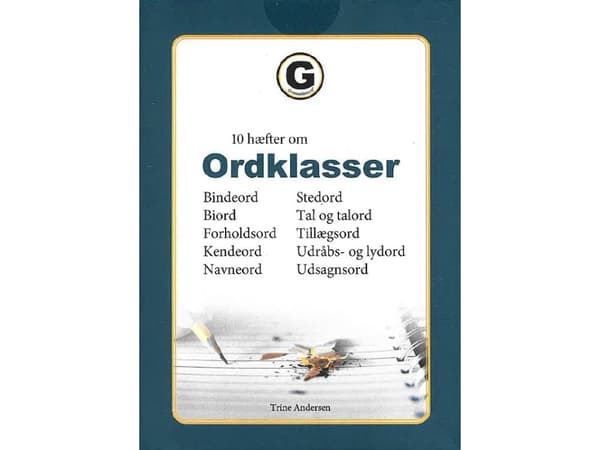 10 hæfter om ordklasser | Trine Andersen