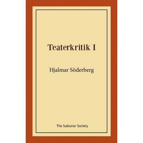 Teaterkritik I (häftad)
