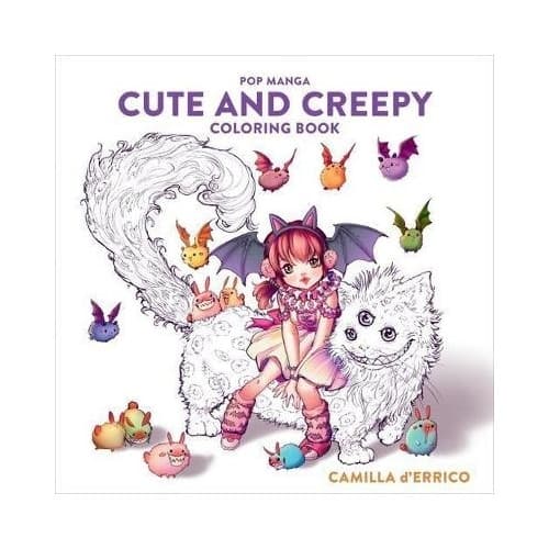 Pop Manga Cute and Creepy Coloring Book (pocket, eng)