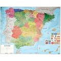 Miniatyrbild 1 av 2: Mini karta över politiska Spanien - Erik - 40x50cm - Glanspapper - Spansk version