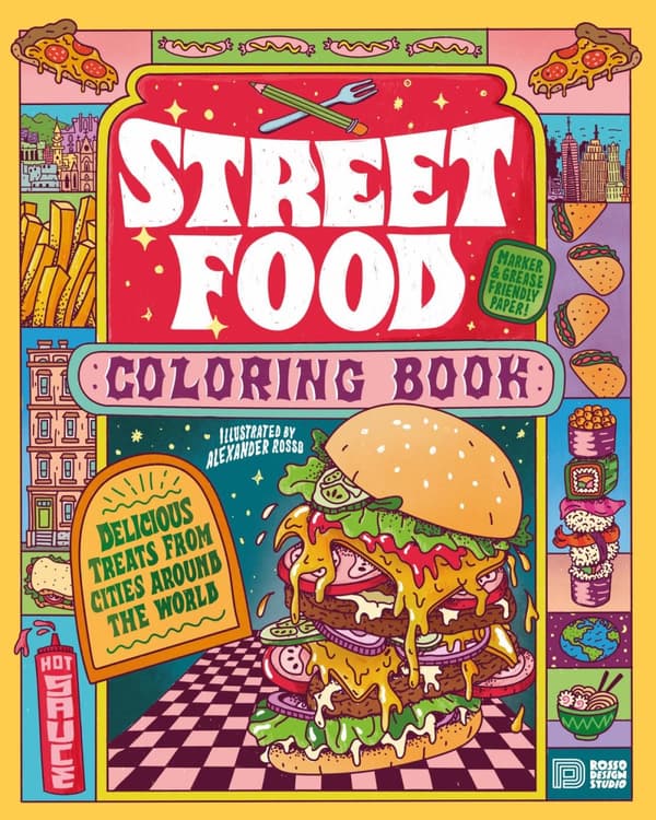 Street Food Coloring Book (Bok)