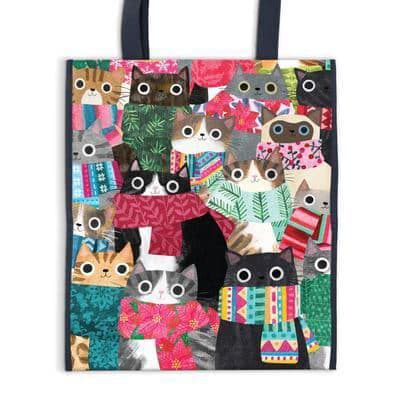 Wintry Cats Reusable Tote (Bok)