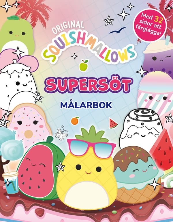 Squishmallows. Supersöt Målarbok (Bok)