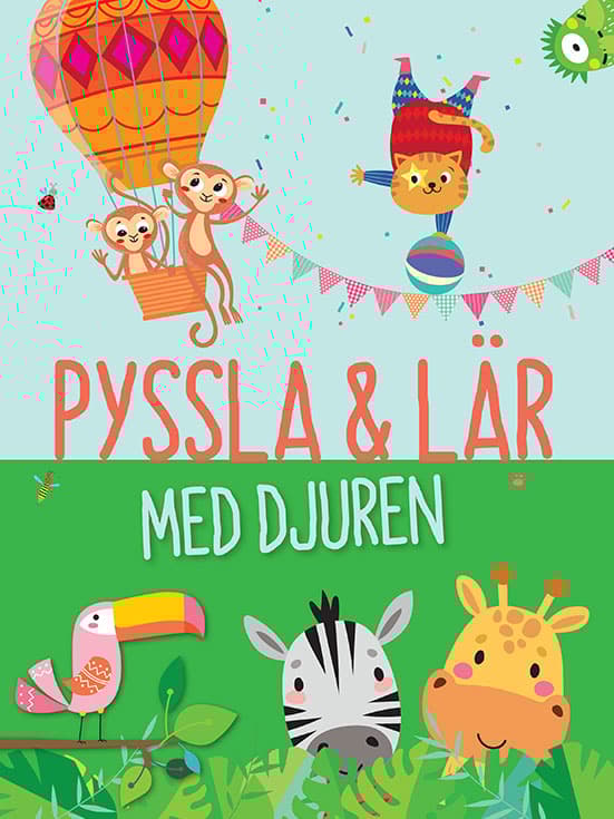 Pyssla & Lär Med Djuren (Bok)