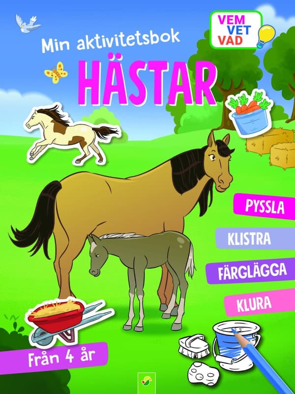 Min Aktivitetsbok Hästar - Med Klistermärken (Bok)