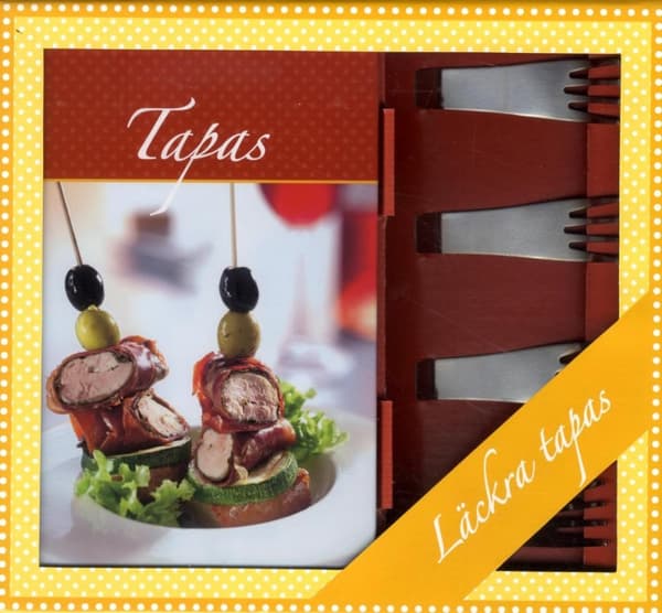 Tapas Box - Bok & 4 Tapasgafflar (Bok)