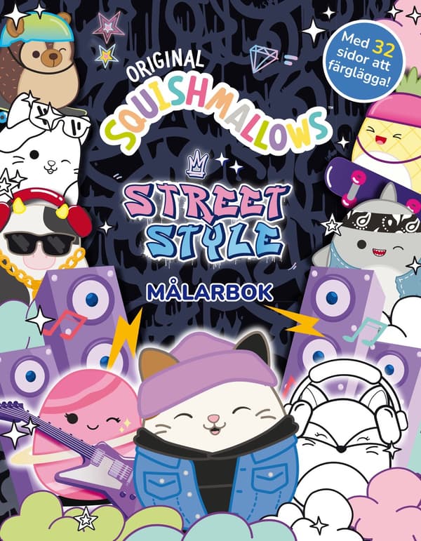 Squishmallows- Street Style Målarbok (Bok)