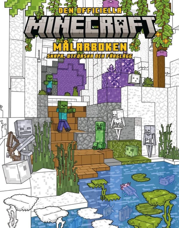 Minecraft - Den Officiella Målarboken - Skapa, Utforska Och F (Bok)