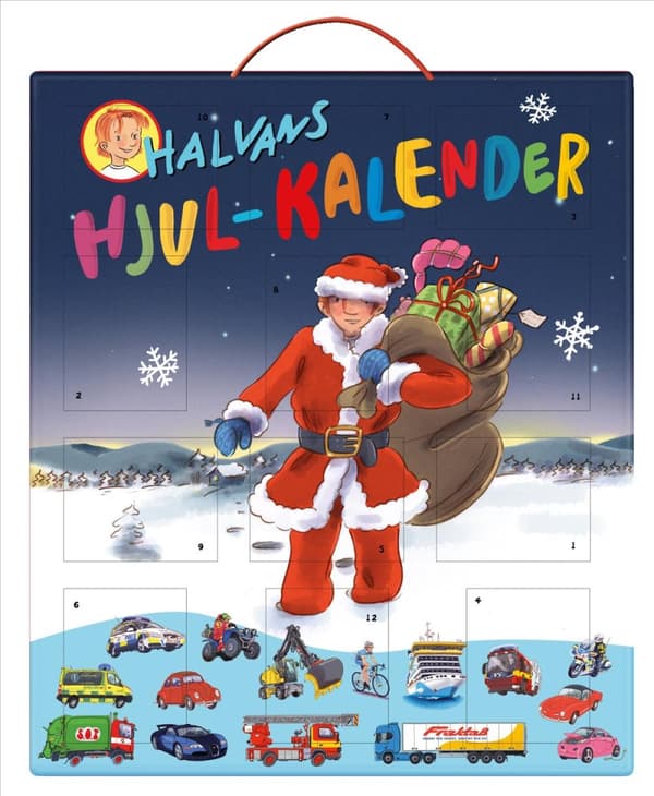 Halvans Hjul-kalender - Kalender Med 24 Presentluckor (Bok)