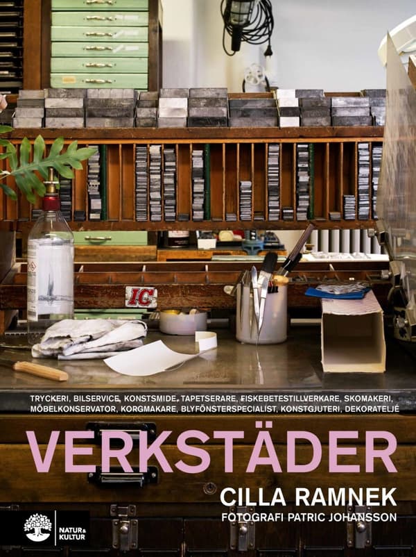 Verkstäder - Tryckeri, Bilservice, Konstsmide, Tapetserare, Fiskebetestillverkare, Skomakeri, Möbelkonservator, Korgmakare, Blyfönsterspecialst, Konst