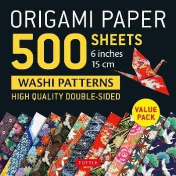 Origami Paper 500 Sheets Japanese Washi Patterns 6" (15 Cm) (Bok)
