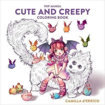 Pop Manga Cute And Creepy Coloring Book (Bok)