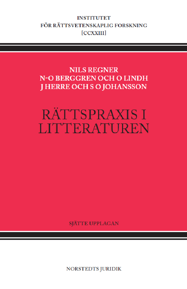 Rättspraxis I Litteraturen - Nytt Juridiskt Arkiv 1930-2022 (Bok)
