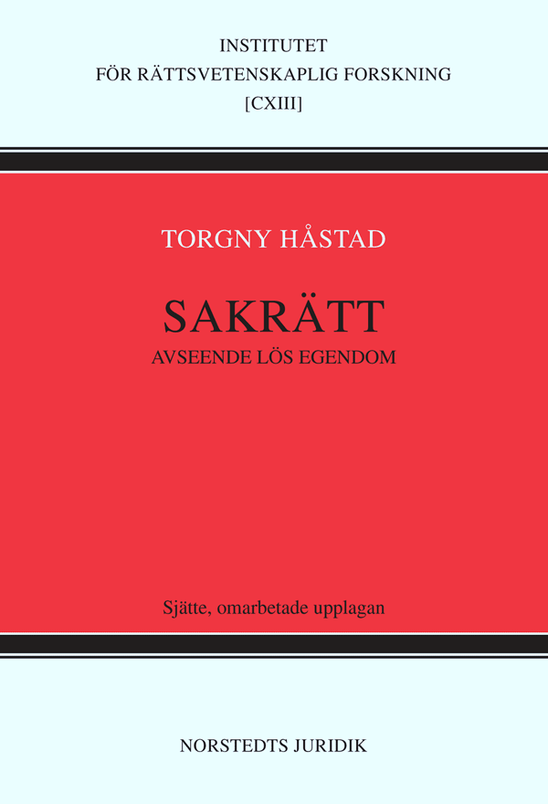 Sakrätt Avseende Lös Egendom (Bok)