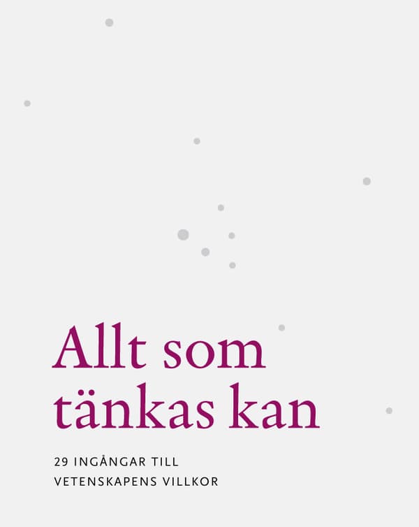 Allt Som Tänkas Kan - 29 Ingångar Till Vetenskapens Villkor (Bok)
